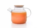 Teekanne mit  Bambus-Deckel 1400 ml