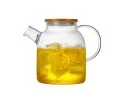 Teekanne mit  Bambus-Deckel 1500 ml