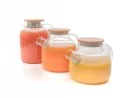 Teekanne mit  Bambus-Deckel 1500 ml