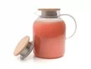 Teekanne mit  Bambus-Deckel 1400 ml