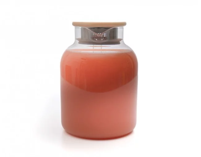 Teekanne mit  Bambus-Deckel 1400 ml