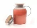 Teekanne mit  Bambus-Deckel 1400 ml