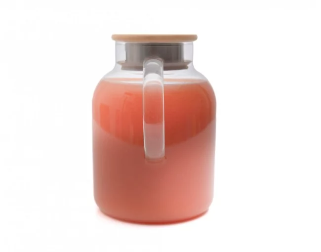 Teekanne mit  Bambus-Deckel 1400 ml
