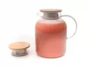 Teekanne mit  Bambus-Deckel 1400 ml