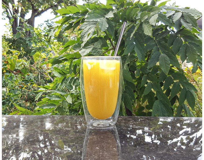 Set of 10 stainless steel drinking straws