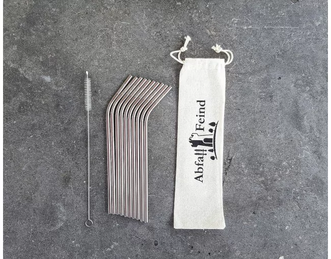 Trinkhalme aus Edelstahl 10er Set