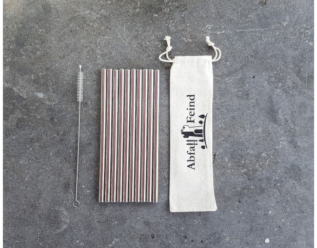 Trinkhalme aus Edelstahl 10er Set