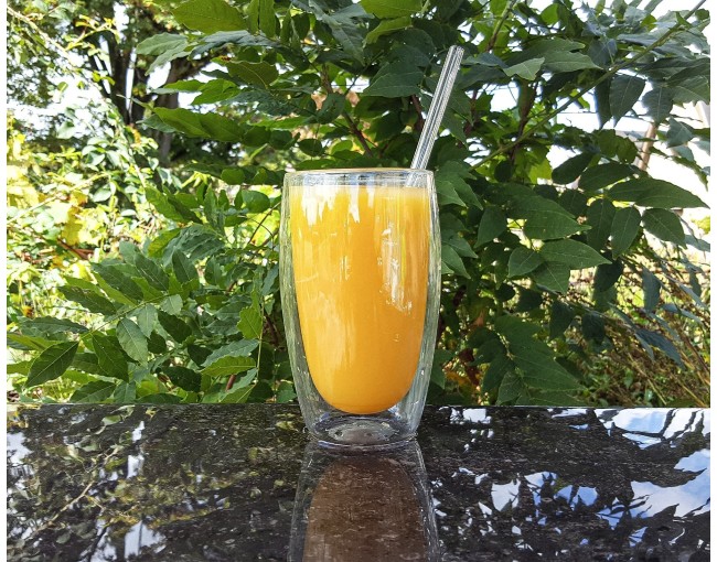 Glass drinking straws, set of 8