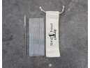Trinkhalme aus Glas 8er Set