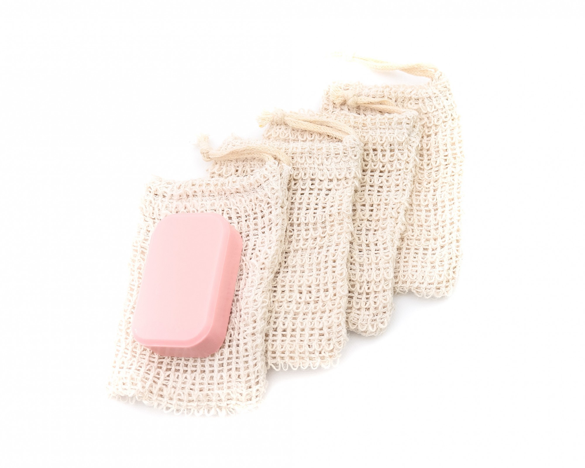 Sacchetti di sapone per la doccia, set da 4