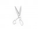 Schneiderschere Edelstahl und Aluminium 3 Finger 26cm