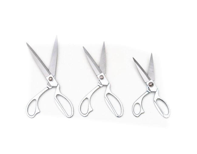 Forbici da sarto in acciaio inox e alluminio 3 dita 23cm