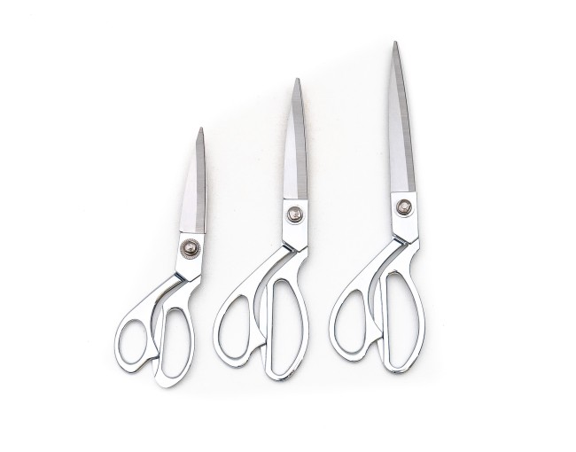 Tailor's scissors stainless steel and aluminum 3 fingers 23cm