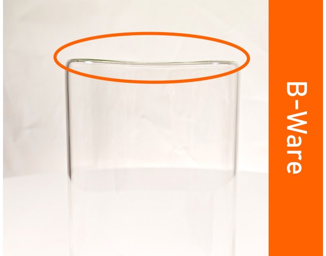 Bocaux de rangement carrés en stock B avec couvercles en bambou, vendus individuellement