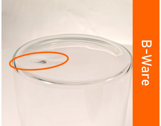 B-Stock Bocaux de conservation ronds avec couvercles en bambou individuellement