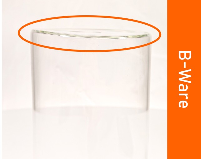 B-Stock Round storage jars with bamboo lids individually