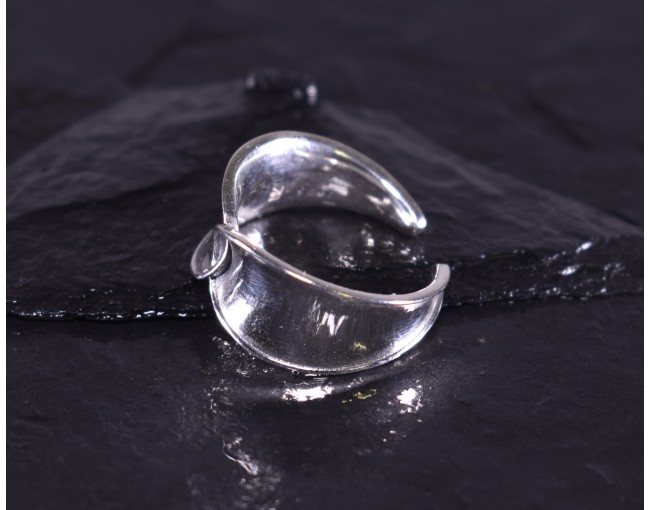 Kunstvoll durchwobener Silberring