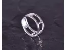 Silberring mit geometrischer Linienführung