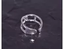 Silberring mit geometrischer Linienführung