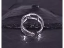 Silberring mit geometrischer Linienführung