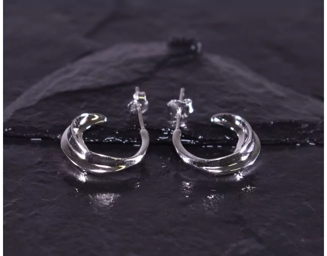 Anschmiegsame Silberohrstecker