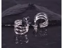 Dreireihige Silberohrstecker