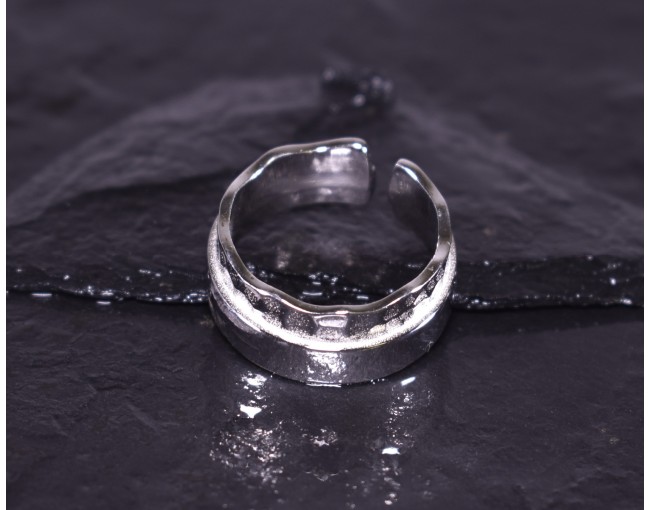 Dualistisch designter Silberring