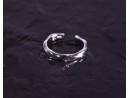 Elegant gewundener Silberring