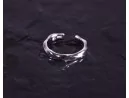 Elegant gewundener Silberring