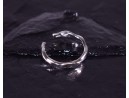 Elegant gewundener Silberring