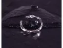 Elegant gewundener Silberring