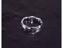 Elegant gewundener Silberring
