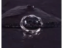 Elegant gewundener Silberring