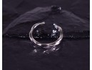 Elegant gewundener Silberring