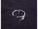 Elegant gewundener Silberring