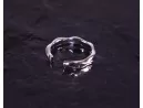 Elegant gewundener Silberring