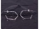 Geometrische Silberohrringe