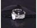 Glamourös romantischer Silberring