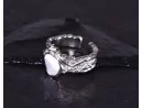 Glamourös romantischer Silberring
