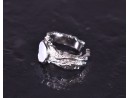 Glamourös romantischer Silberring