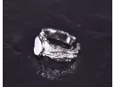 Glamourös romantischer Silberring