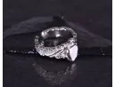 Glamourös romantischer Silberring
