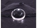 Eleganter Silberring mit matter Oberfläche