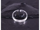 Eleganter Silberring mit matter Oberfläche
