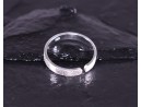 Eleganter Silberring mit matter Oberfläche