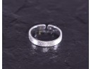 Eleganter Silberring mit matter Oberfläche