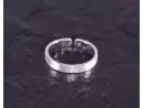 Eleganter Silberring mit matter Oberfläche