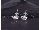 Glänzender Silberohrstecker spiralförmig