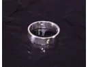Klassischer Silberring mit glattpolierte Oberfläche