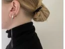 Lange stylische Silberohrhaken
